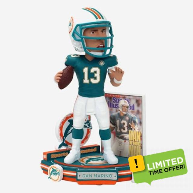 Dan Marino Miami Dolphins Dan The Man Saves Day Sports Illustrated Bobblehead