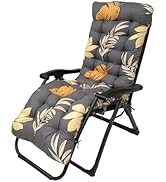Chaise Lounger Cushion 67x22in - Thick Padded Patio Furniture Cushions for Recliner, Rocking Chai...