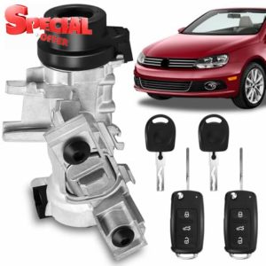 1K0905851B Ignition Switch Lock Cylinder with Key fit for MK6 2006-2008 2009-2018 VW Jetta