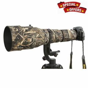 ROLANPRO Waterproof Lens Cover for Nikon AF-S 600mm F4G ED VR Camouflage Rain Cover Lens Protective Sleeve Guns Case 9# Grass Camo
