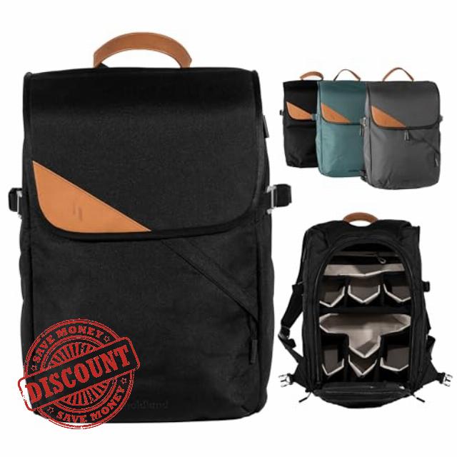 Camera Backpack Bag for Men or Women Photographers with Waterproof Rainfly