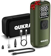 QUIKRA T22 Tire Inflator Protable Air Compressor, 160PSI Air Pump, 3× Faster Auto Cordless Tire P...