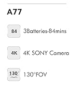 Super Enduring Brushless Motor Drone with 84 Mins Super Long Flight Time, Drone with 4K HD Camera...