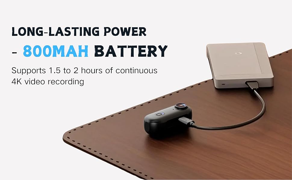 long lasting power -800mah battery