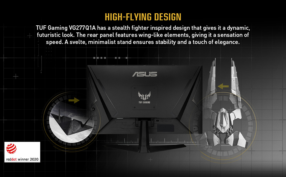 ASUS TUF Gaming 27” 1080P Gaming Monitor (VG277Q1A)