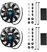 Mupera Cooling Radiator Fan, 7 Inch Engine Cooling Fan (Puller Only), High Performance Universal ...