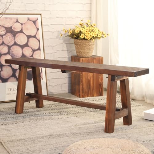 Small Long Dining Bench for Bedroom Living Room Dining Room (35.43 * 7.87 * 16.53in