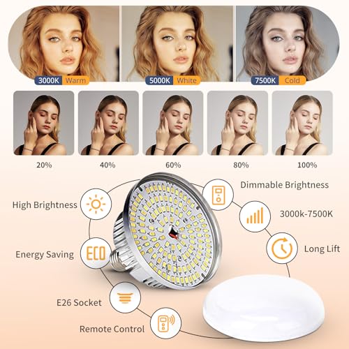 20'' x 20'' Professional Softbox Lighting Kit with 85W 3000-7500K LED Bulbs