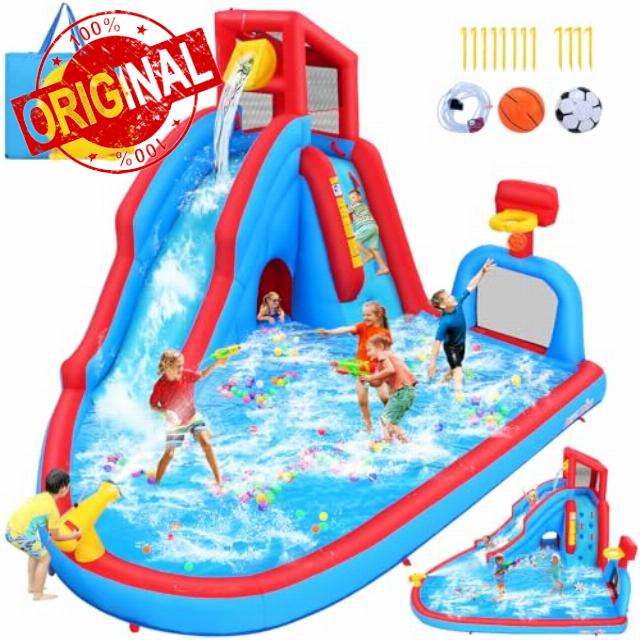 Whubefy Inflatable Water Slide for Kids Backyard