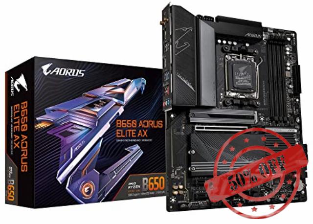 GIGABYTE B650 AORUS Elite AX AMD B650 ATX Motherboard with DDR5