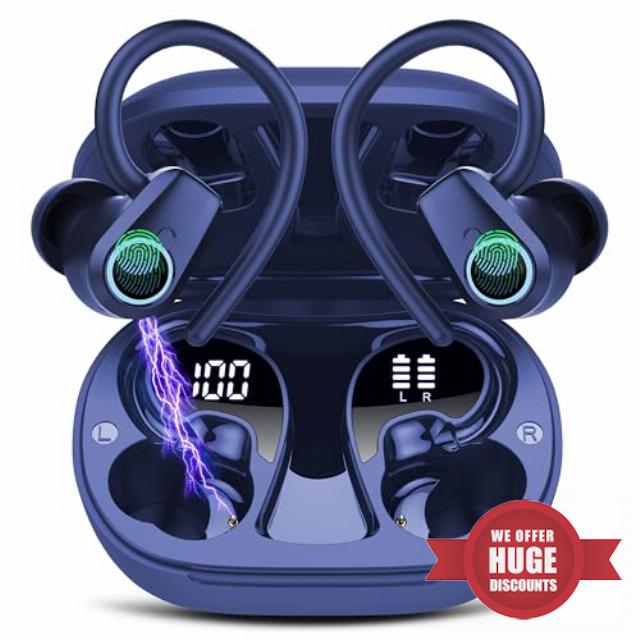 Wireless Earbuds Bluetooth 5.4 Headphones Sport