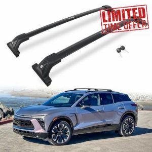 265LBS Lockable Cross Bars Roof Rack Fit for Chevrolet Chevy Blazer EV 2024 2025 Aluminum Crossbars Cargo Bar Luggage Baggage Carrier Rooftop Accessories