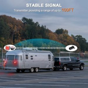 Rechargeable Portable LED Stop/Turn/Tail Lights Kit for Towing