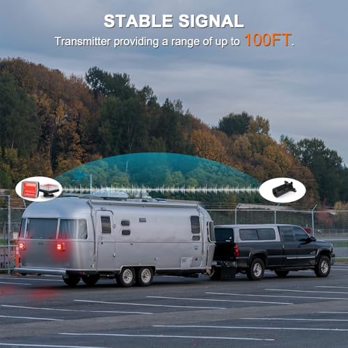 Rechargeable Portable LED Stop/Turn/Tail Lights Kit for Towing