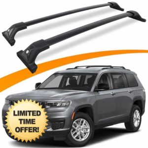 Snailfly 265 LBS Lockable Roof Rack Cross Bars Fit for 2021-2025 Jeep Grand Cherokee L 3-Row & 2022-2025 Jeep Grand Cherokee 2-Row Crossbars Cargo Bars Accessories