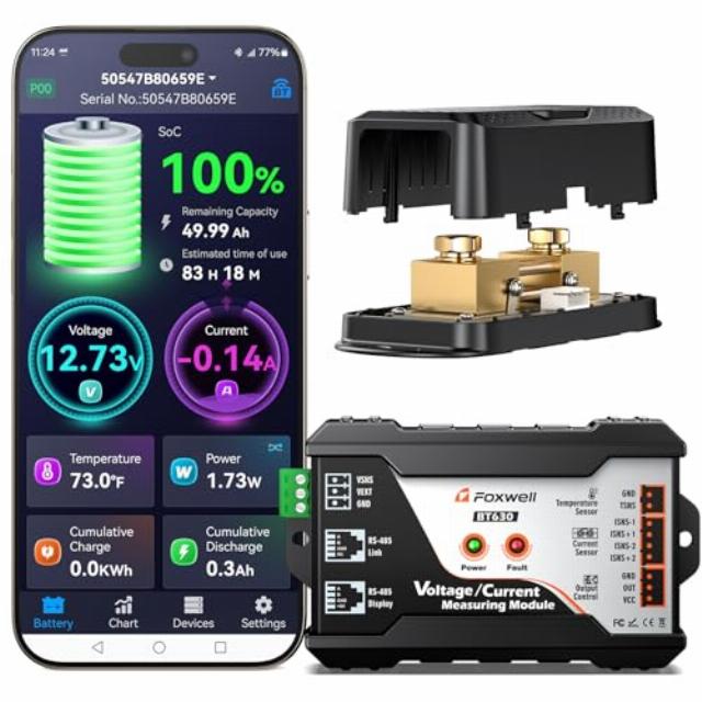 FOXWELL BT630 Battery Monitor with Shunt