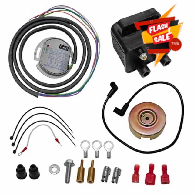 53-660 Single Fire Programmable Ignition Kit Compatible with Big Twin (Except Twin CAM) 1970-1999