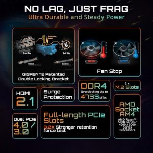 Supports AMD AM4 Ryzen 5000 Processors