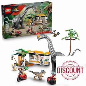 LEGO Jurassic World Raptor & Titanosaurus Tracking Mission Kids Toy - Building and Learning Toy for Pretend Play - Dinosaur Action Figures for Boys & Girls