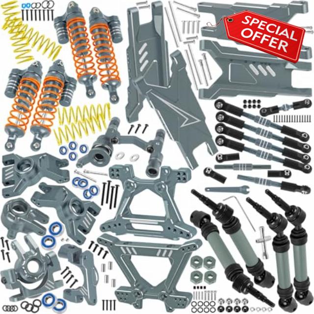 RC Aluminium Upgrades Part for 1/10 Slash Rustler Stampede 4X4 VXL BL-2s Hoss 4WD VXL