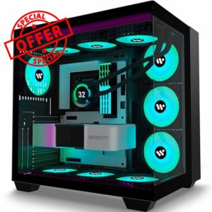 PC CASE ATX 9 PWM ARGB Fans Pre-Installed