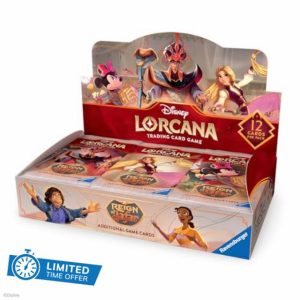 Ravensburger Disney Lorcana TCG: Reign of Jafar Booster Pack Display | 24 Packs with 12 Trading Cards Each | Ideal for Collectors & Disney Fans | Suitable for Ages 8+