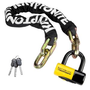 3.28 Feet Long 14mm Steel Chain Heavy Duty Anti-Theft Bicycle Chain Lock with Keys