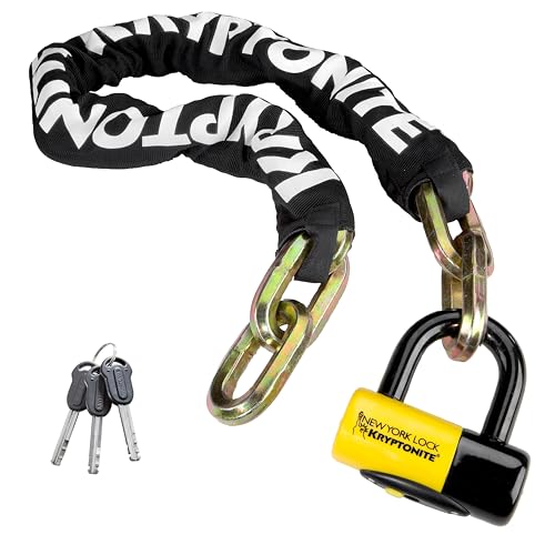 3.28 Feet Long 14mm Steel Chain Heavy Duty Anti-Theft Bicycle Chain Lock with Keys
