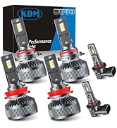 KDM LED Bulbs Combo Pack,100W High Power 600% Brightness CSP Chip Fit for 2016-2023 To-yota Tacom...