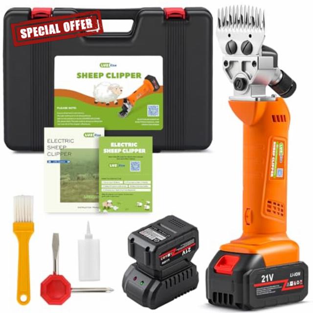 Sheep Shears Cordless 550W 2400RPM Rechargeable Sheep Clipper Professional Animal Clipper