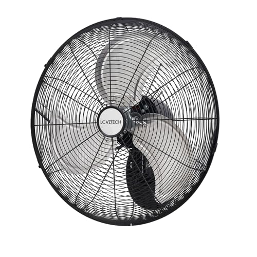 3-Speed 5500 CFM High Velocity Industrial Wall Mounted Fan