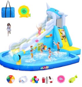 12x8.9ft Water Slide Bounce House Backyard