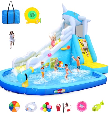12x8.9ft Water Slide Bounce House Backyard