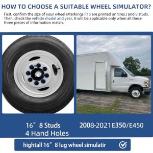 16" 8 Lug Stainless Steel RV Hubcaps
