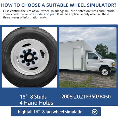 16" 8 Lug Stainless Steel RV Hubcaps