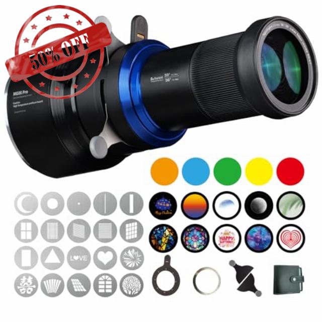 MG06 Pro Bowens Mount Optical Snoot Spotlight for LED Lights
