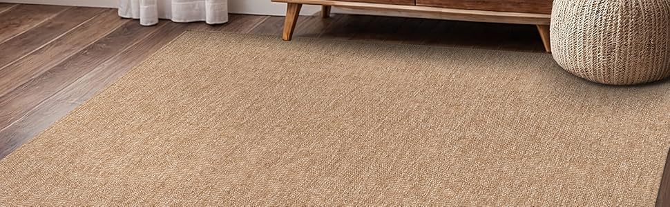 Soft Thin Pile Jute Rug for Cozy and Stylish Interiors