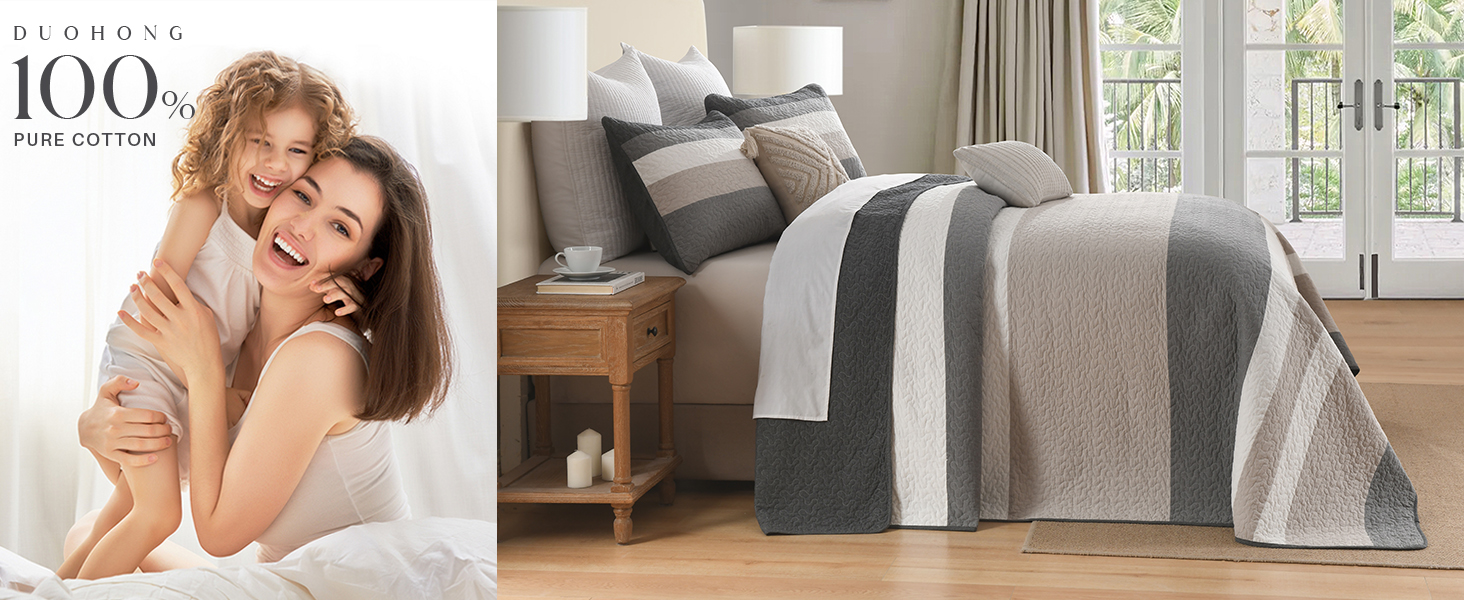cotton oversized bedspread