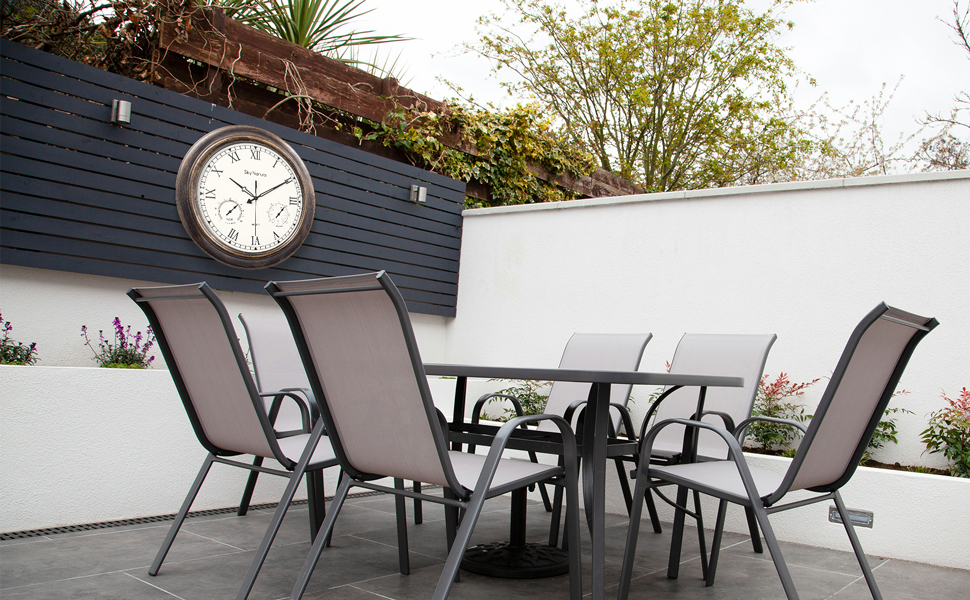 outdoor pool clock