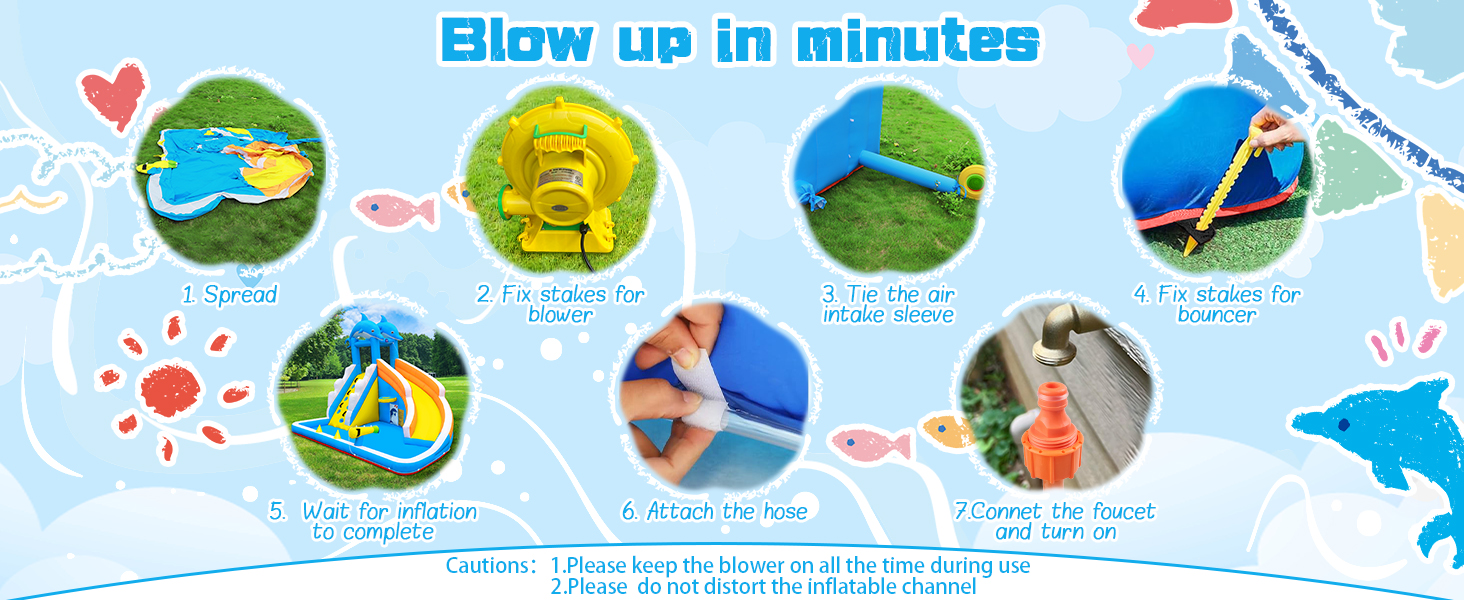 Blow up in minutes