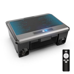 Y90 Pool Skimmer Robot Solar Powered Robotic Surface Cleaner with Remote Control Dual Charging Options Smart Obstacle Avoidance 12 Hours Continuous Cleaning Ideal for Above Ground Pool Black
