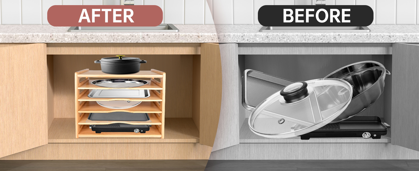 cookie sheet divider for cabinet