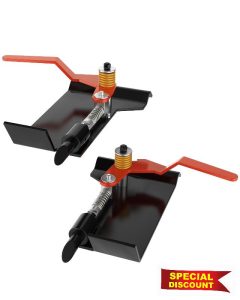 A Pair Universal Skid Steer Quick Attach Conversion Attach Adapter