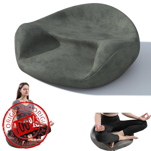 Meditation Cushion & Floor Pillow Seat - No More Numb Legs Comfortable Memory Foam Sitting for Adult
