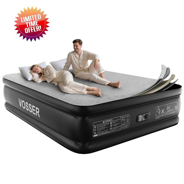 Queen Air Mattress with Built-in Pump