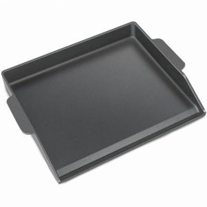 Cast Iron Griddle for Gas Grill Stove Top Pan Plate Universal Flattop Griddle Insert Stovetop Skillet Electric Range Oven Large Cooking Essentials Outdoor Camping Cookware Part 23" x 16"