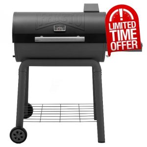 BBQ Charcoal Grill with Side Table