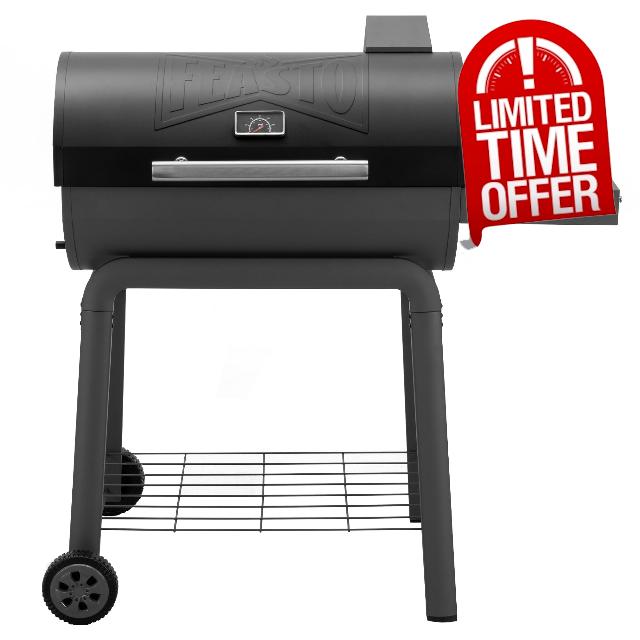 BBQ Charcoal Grill with Side Table