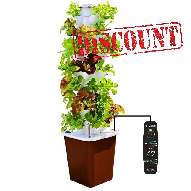 35 Planting Pods Hydroponic Growing System Kit – Vertical Hydroponic Garden Tower