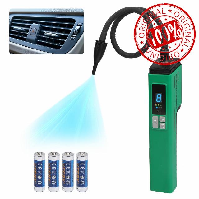Freon Leak Detector Digital Display HVAC Refrigerant Leak Detector Battery Powered Halogen Freon Sniffer with 3 Sensitivity Adjustments Air Conditioner Detection for R134a R22 R1234